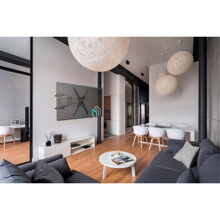 Кронштейн ONKRON M5, для ТВ, наклонно-поворотный, 37 Кронштейн ONKRON M5, для ТВ, наклонно-поворотный, 37"-70", 42-452 мм от стены, черный