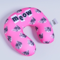 Подушка детская для путешествий антистресс &laquo;Котик meow&raquo;