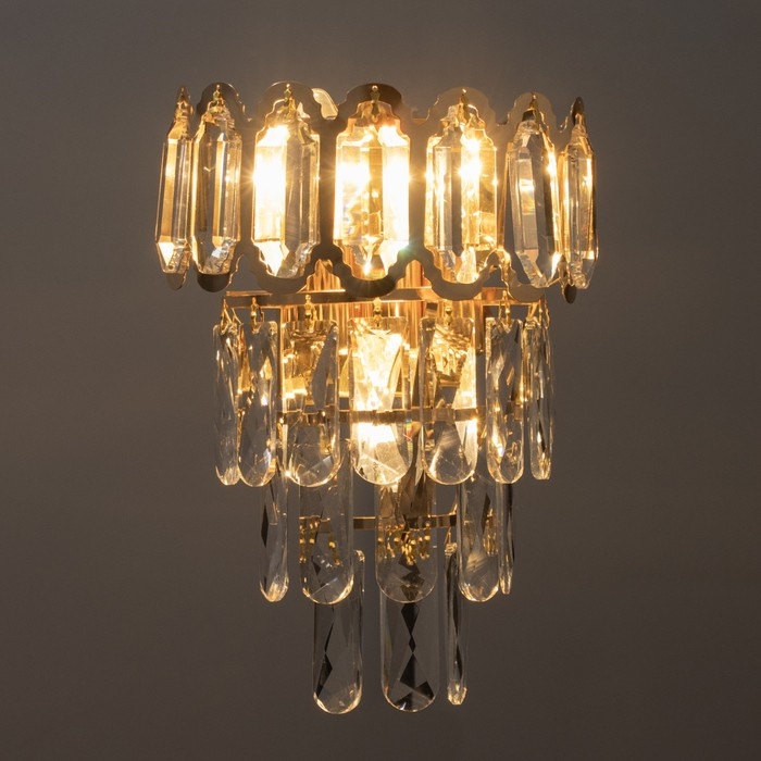 Бра "Тиара" Е14 40Вт золото 29х21х21см