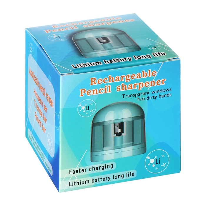 Точилка электрическая (батарейки в комплект не входят).работает от 2-х АА батареек Бирюзовый Точилка электрическая (батарейки в комплект не входят).работает от 2-х АА батареек Бирюзовый