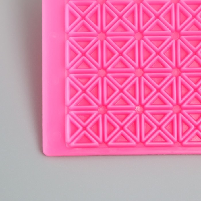 Штамп пластик Штамп пластик "Квадрат из треугольников" 12,8х7.5 см