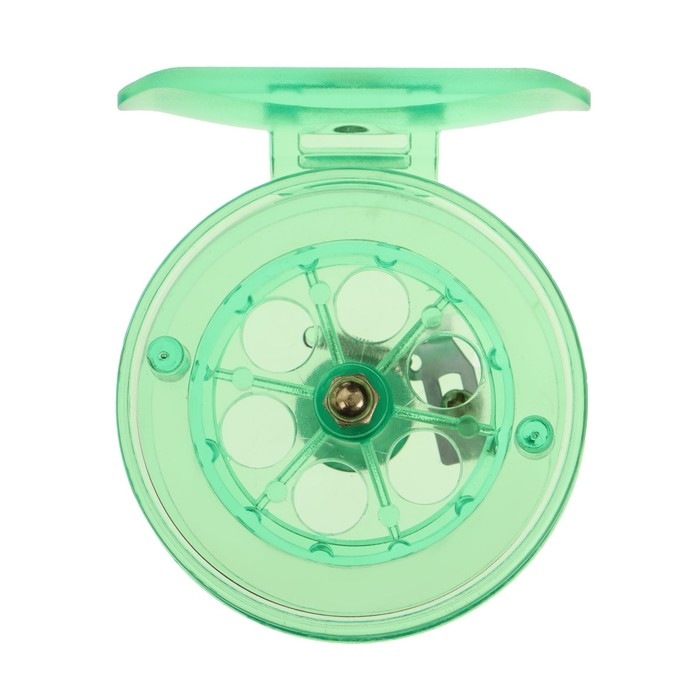 Катушка инерционная, пластик, диаметр 6.5 см, цвет салатовый, 807S Катушка инерционная, пластик, диаметр 6.5 см, цвет салатовый, 807S