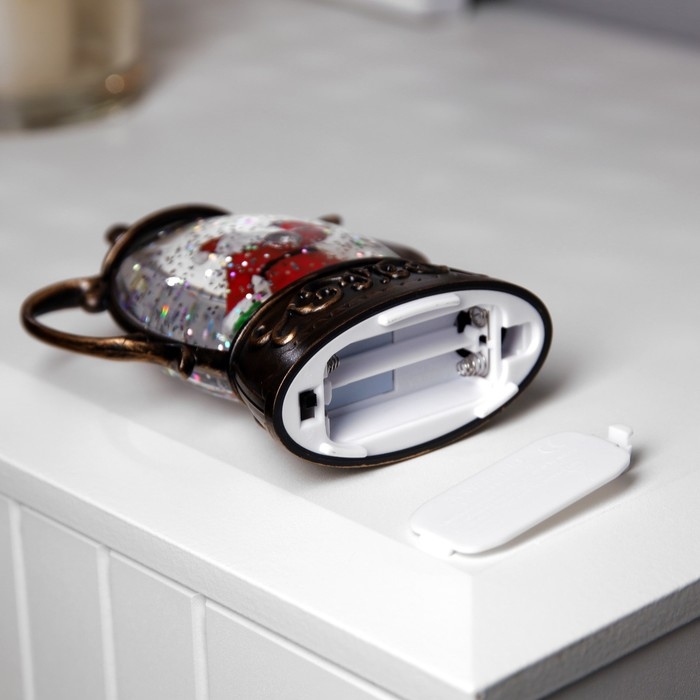 Светодиодная фигура &laquo;Дед Мороз&raquo; 8 &times; 13.3 &times; 4.5 см, пластик, батарейки АААх2 (не в комплекте), свечение тёплое белое