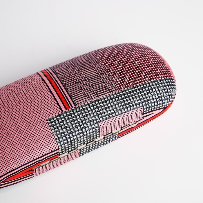 Футляр для очков на хлопушке, длина 16 см, цвет розовый Футляр для очков на хлопушке, длина 16 см, цвет розовый