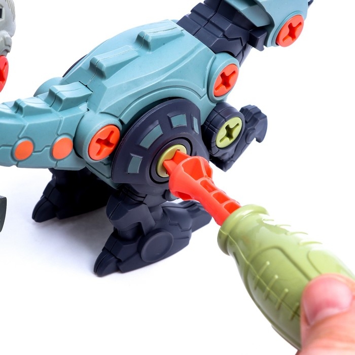 Конструктор винтовой &laquo;Мир динозавров&raquo;, набор 2 штуки, с отвёрткой