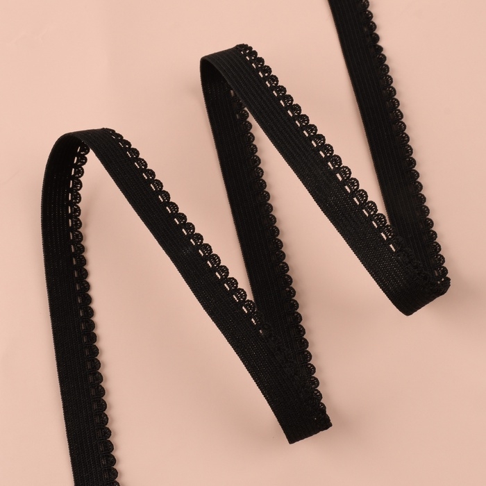 Набор резинок для пошива нижнего белья, 5 видов, цвет чёрный Набор резинок для пошива нижнего белья, 5 видов, цвет чёрный