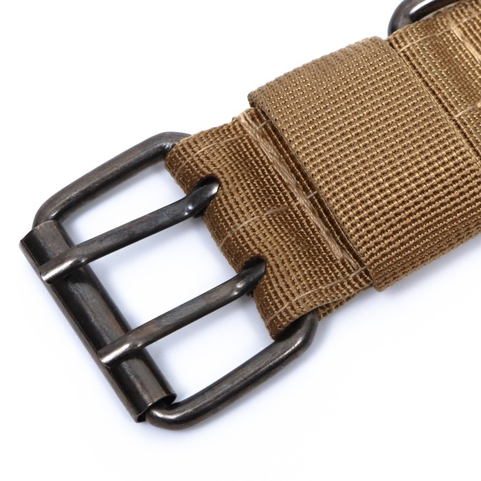 Ошейник с мягкой подкладкой, 59 х 4 см, ОШ 35-45 см, песочный