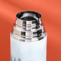 Термос &laquo;Лес&raquo; в кожзаме, MODE FORREST, 750 мл, время сохранения тепла 16-18 ч