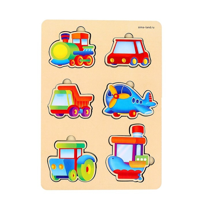 Вкладыш &laquo;Транспорт&raquo;, 6 вкладышей