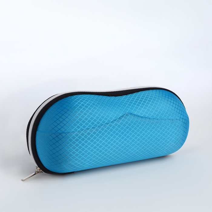 Футляр для очков на молнии, длина 17 см, цвет синий Футляр для очков на молнии, длина 17 см, цвет синий