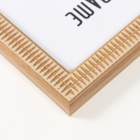 Фоторамка пластик 15х20 см "Вытянутый ромб из дерева" 17х22 см