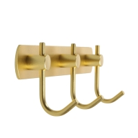Вешалка CAPPIO CVT004, металлическая, трёхрожковая, цвет золото Вешалка CAPPIO CVT004, металлическая, трёхрожковая, цвет золото