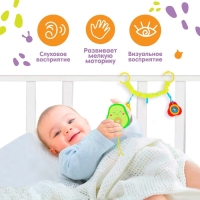 Растяжка - погремушка мягкая на кроватку/коляску &laquo;Авокадо&raquo;, Крошка Я