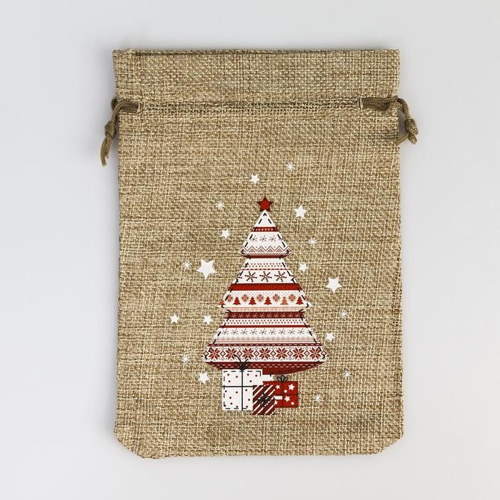 Мешок с термонаклейкой «Подарки», 13 х 18 см +/- 1.5 см, Новый год Мешок с термонаклейкой «Подарки», 13 х 18 см +/- 1.5 см, Новый год