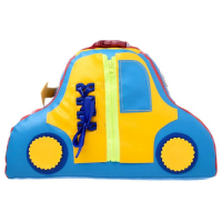 Мягкий модуль тактильный &laquo;Машинка&raquo;, по методике Монтессори