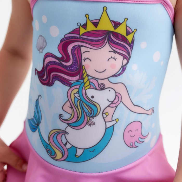 Купальник детский KAFTAN "Русалочка", рост 110-116 (32), голубой