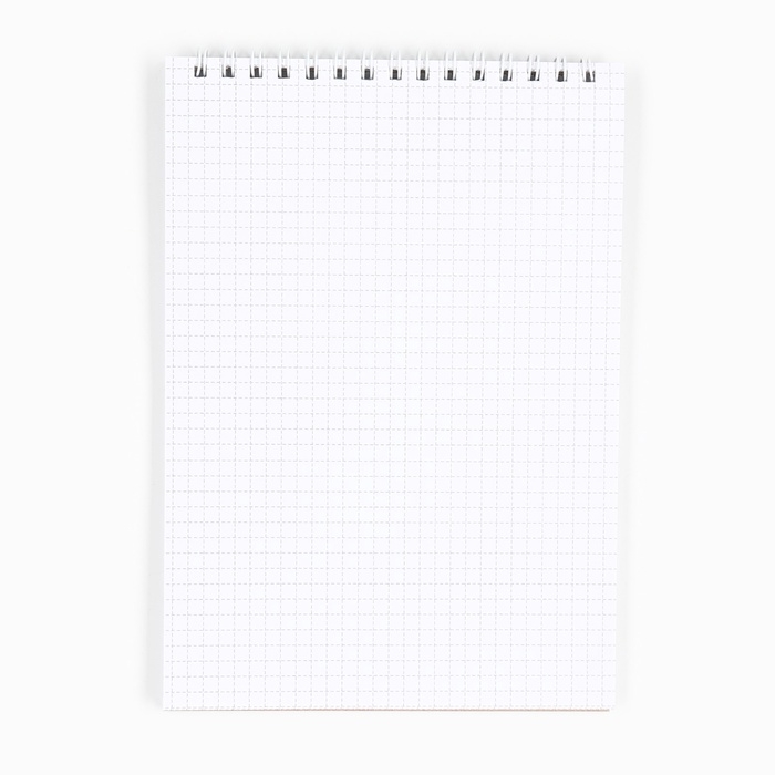 Блокнот А5,40 л на гребне, обложка картон "23 Февраля. Красный"