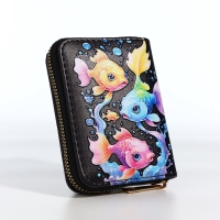 Кошелёк на молнии, цвет чёрный Кошелёк на молнии, цвет чёрный