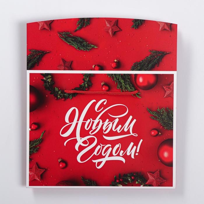 Пакет&mdash;коробка &laquo;Счастья в новом году!&raquo;, 23 х18 х11 см, Новый год