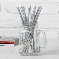 Трубочки для коктейля, набор 12 шт., цвет перламутровый Трубочки для коктейля, набор 12 шт., цвет перламутровый