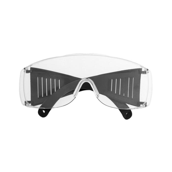 Очки защитные ТУНДРА, с поликарбонатными линзами, прозрачные, черные дужки Очки защитные ТУНДРА, с поликарбонатными линзами, прозрачные, черные дужки
