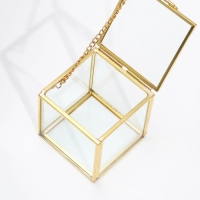 Шкатулка для колец "Куб", 6х6х6 см, стекло Шкатулка для колец "Куб", 6х6х6 см, стекло