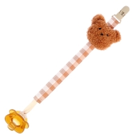 Пустышка с держателем, набор, в контейнере, коричневый Пустышка с держателем, набор, в контейнере, коричневый