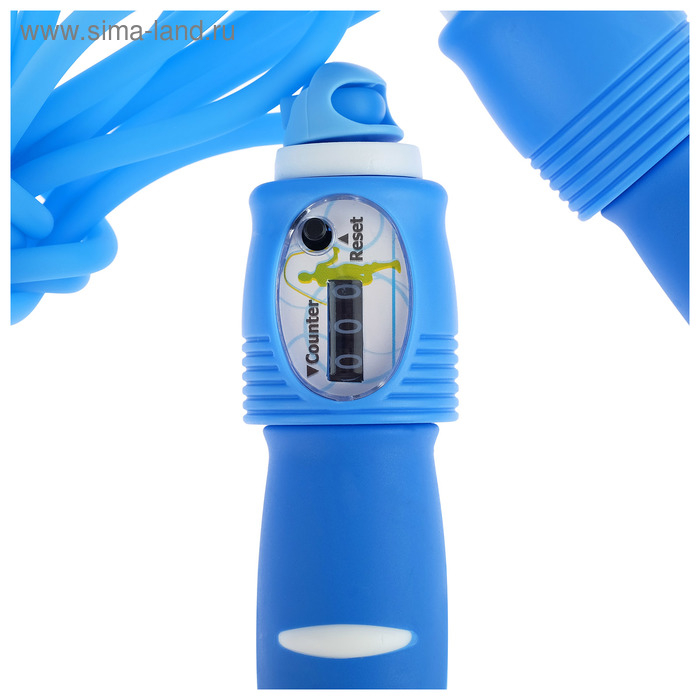 Скакалка ONLYTOP, со счётчиком, 3 м, d=0,6 см, цвета МИКС Скакалка ONLYTOP, со счётчиком, 3 м, d=0,6 см, цвета МИКС