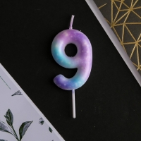 Свеча для торта, цифра &laquo;9&raquo;, 5,5 х 8 см