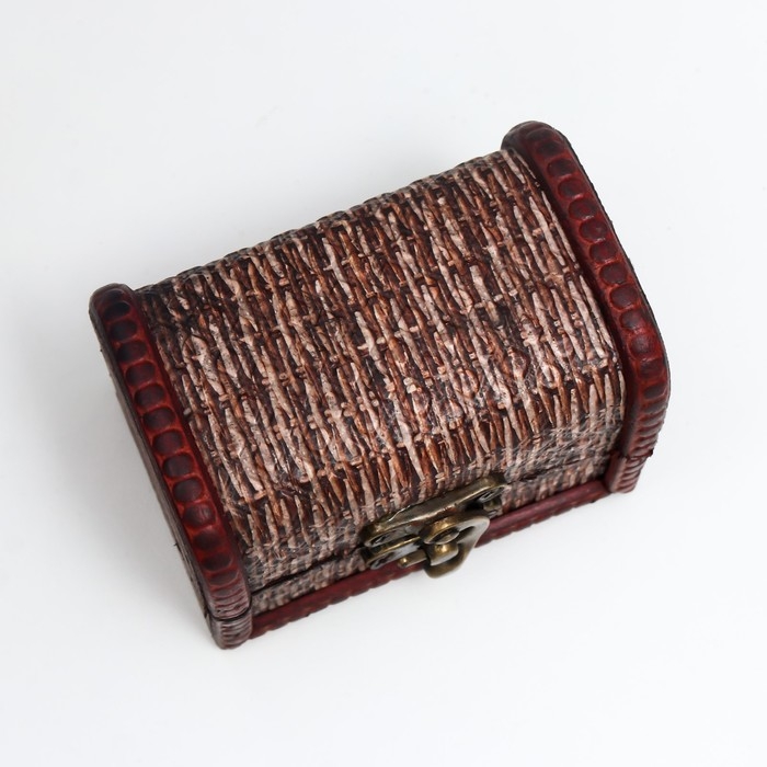 Шкатулка дерево сундучок Шкатулка дерево сундучок "Плетёнка" 6,3х8,8х6,5 см