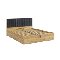 Кровать с подъемным механизмом Адам 1600х2000 дуб крафт золотой/грей алькантара (велюр) Кровать с подъемным механизмом Адам 1600х2000 дуб крафт золотой/грей алькантара (велюр)