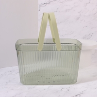 Органайзер для хранения, корзинка с ручками, 1 секция, 27 × 17 × 16,5 см, цвет полупрозрачный/МИКС Органайзер для хранения, корзинка с ручками, 1 секция, 27 × 17 × 16,5 см, цвет полупрозрачный/МИКС