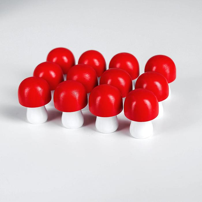 Счётный материал Счётный материал "Грибы", 12 шт., размер 1 шт.: 4,5 см