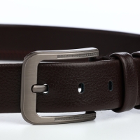 Ремень мужской, ширина 4 см, винт, пряжка металл, цвет коричневый Ремень мужской, ширина 4 см, винт, пряжка металл, цвет коричневый