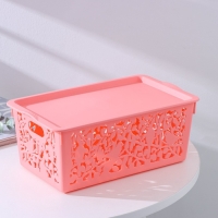 Контейнер пластиковый для хранения с крышкой Доляна &laquo;Птицы&raquo;, 29&times;17,5&times;12 см, цвет МИКС