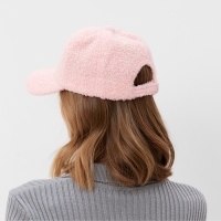 Бейсболка женская тёплая MINAKU барашек, размер 56-58, цвет розовый Бейсболка женская тёплая MINAKU барашек, размер 56-58, цвет розовый