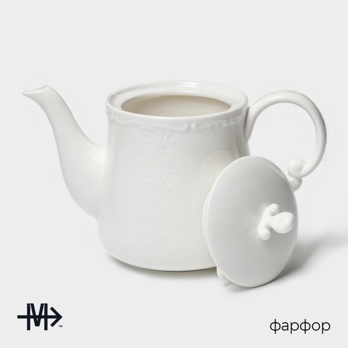Чайник фарфоровый заварочный Magistro Kingdom, 1 л Чайник фарфоровый заварочный Magistro Kingdom, 1 л
