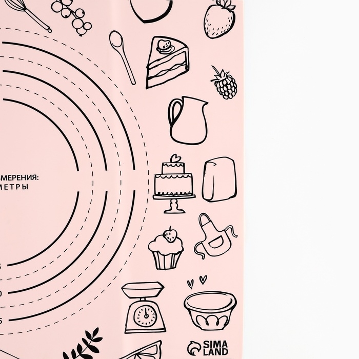 Силиконовой коврик для выпечки «Сердце дома», 50 х 40 см Силиконовой коврик для выпечки «Сердце дома», 50 х 40 см