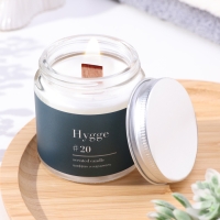 Свеча ароматическая "Hygge" #20 Шафран и карамель, соевый воск, в банке, 90 г Свеча ароматическая "Hygge" #20 Шафран и карамель, соевый воск, в банке, 90 г