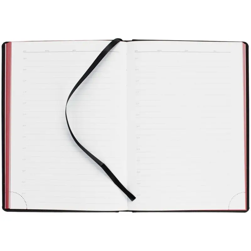 Ежедневник Mobile на заказ, недатированный, черно-красный