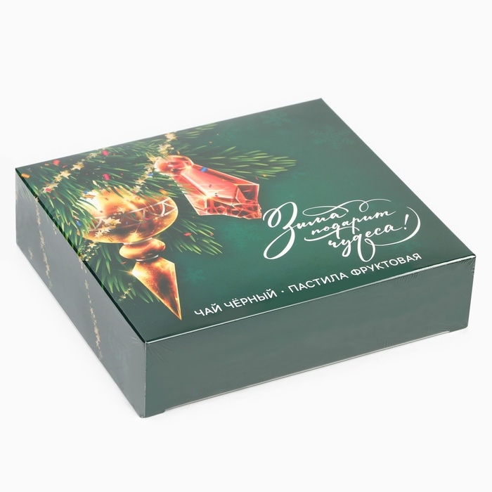 Набор Набор "Зима подарит чудеса" чай 50 гр, пастила