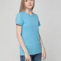 Футболка женская T-bolka Lady голубая, размер XL