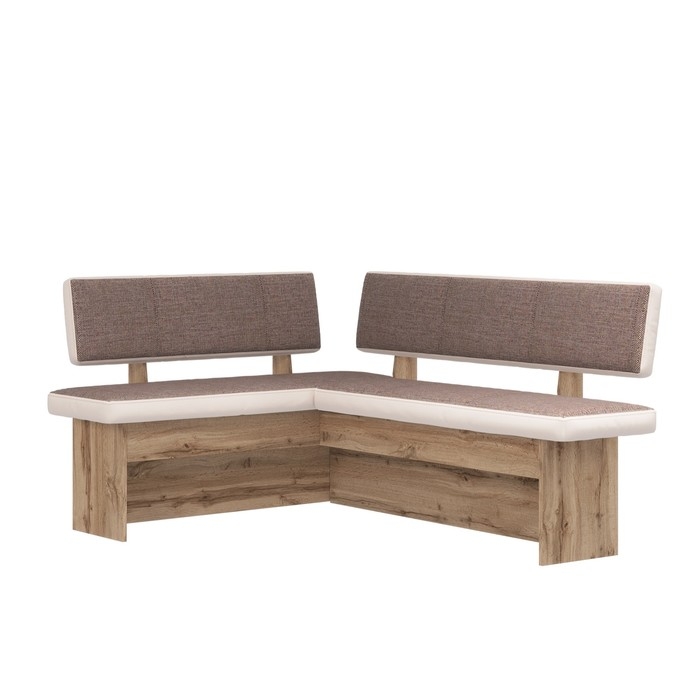 Кухонный уголок "Парма" 1700х1270х780, Дуб Вотан / рогожка коричневый