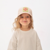 Кепка детская MINAKU "Oh happy day", цвет светло-розовый, р-р 54