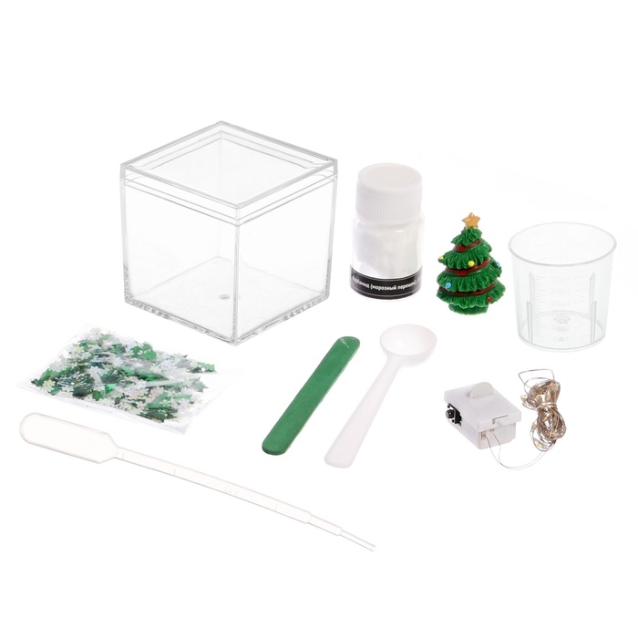 Набор для опытов &laquo;Снежный ночник: Ёлочка&raquo;, своими руками