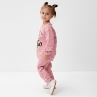 Костюм детский (джемпер, брюки) KAFTAN Hello р.32 (110-116), розовый Костюм детский (джемпер, брюки) KAFTAN Hello р.32 (110-116), розовый