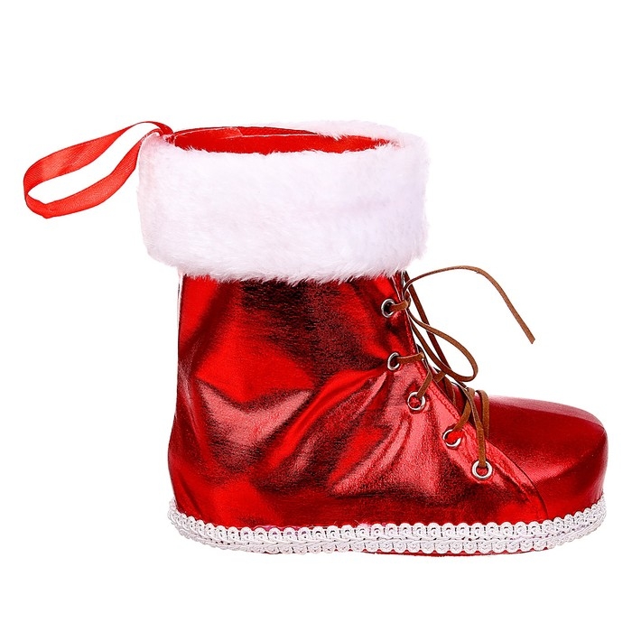 Конфетница &laquo;Сапожок&raquo;, цвет красный