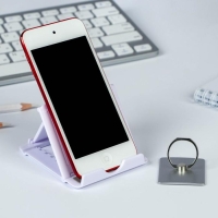 Подарочный набор «Прекрасной тебе»: подставка для телефона и кольцо на чехол Подарочный набор «Прекрасной тебе»: подставка для телефона и кольцо на чехол