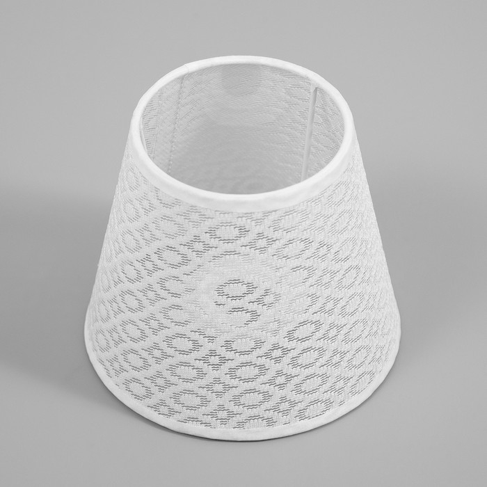 Абажур для люстры Абажур для люстры "Кружево" E27/Е14 белый 15х15х13 см