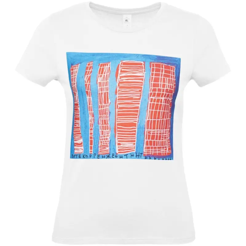 Футболка женская &laquo;Небоскребы&raquo;, белая, размер S